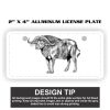 2" X 4" Aluminum License Plate  Thumbnail