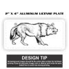 2" X 4" Aluminum License Plate  Thumbnail