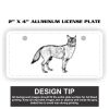 2" X 4" Aluminum License Plate  Thumbnail