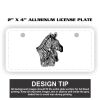 2" X 4" Aluminum License Plate  Thumbnail