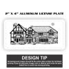 2" X 4" Aluminum License Plate  Thumbnail