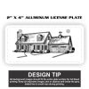 2" X 4" Aluminum License Plate  Thumbnail