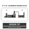 2" X 4" Aluminum License Plate  Thumbnail