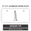 2" X 4" Aluminum License Plate  Thumbnail
