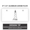 2" X 4" Aluminum License Plate  Thumbnail