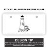 2" X 4" Aluminum License Plate  Thumbnail