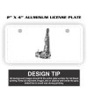 2" X 4" Aluminum License Plate  Thumbnail