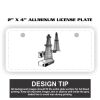 2" X 4" Aluminum License Plate  Thumbnail