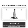 2" X 4" Aluminum License Plate  Thumbnail