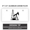 2" X 4" Aluminum License Plate  Thumbnail
