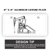 2" X 4" Aluminum License Plate  Thumbnail
