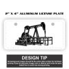 2" X 4" Aluminum License Plate  Thumbnail