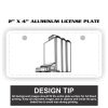 2" X 4" Aluminum License Plate  Thumbnail