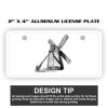 2" X 4" Aluminum License Plate  Thumbnail