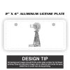2" X 4" Aluminum License Plate  Thumbnail