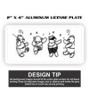 2" X 4" Aluminum License Plate  Thumbnail