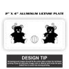 2" X 4" Aluminum License Plate  Thumbnail