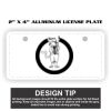 2" X 4" Aluminum License Plate  Thumbnail