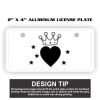 2" X 4" Aluminum License Plate  Thumbnail