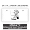 2" X 4" Aluminum License Plate  Thumbnail