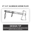 2" X 4" Aluminum License Plate  Thumbnail