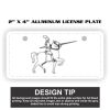 2" X 4" Aluminum License Plate  Thumbnail