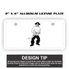 2" X 4" Aluminum License Plate  Thumbnail