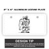 2" X 4" Aluminum License Plate  Thumbnail