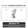 2" X 4" Aluminum License Plate  Thumbnail