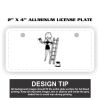 2" X 4" Aluminum License Plate  Thumbnail