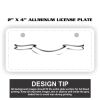 2" X 4" Aluminum License Plate  Thumbnail
