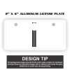 2" X 4" Aluminum License Plate  Thumbnail