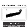 2" X 4" Aluminum License Plate  Thumbnail