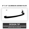 2" X 4" Aluminum License Plate  Thumbnail