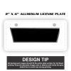2" X 4" Aluminum License Plate  Thumbnail