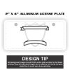 2" X 4" Aluminum License Plate  Thumbnail