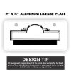 2" X 4" Aluminum License Plate  Thumbnail