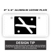 2" X 4" Aluminum License Plate  Thumbnail