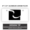 2" X 4" Aluminum License Plate  Thumbnail