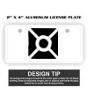 2" X 4" Aluminum License Plate  Thumbnail