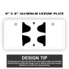 2" X 4" Aluminum License Plate  Thumbnail