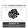 2" X 4" Aluminum License Plate  Thumbnail