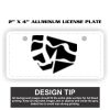2" X 4" Aluminum License Plate  Thumbnail