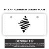 2" X 4" Aluminum License Plate  Thumbnail