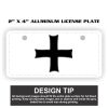 2" X 4" Aluminum License Plate  Thumbnail