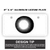 2" X 4" Aluminum License Plate  Thumbnail