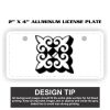 2" X 4" Aluminum License Plate  Thumbnail