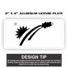2" X 4" Aluminum License Plate  Thumbnail