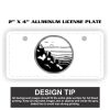 2" X 4" Aluminum License Plate  Thumbnail