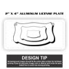 2" X 4" Aluminum License Plate  Thumbnail